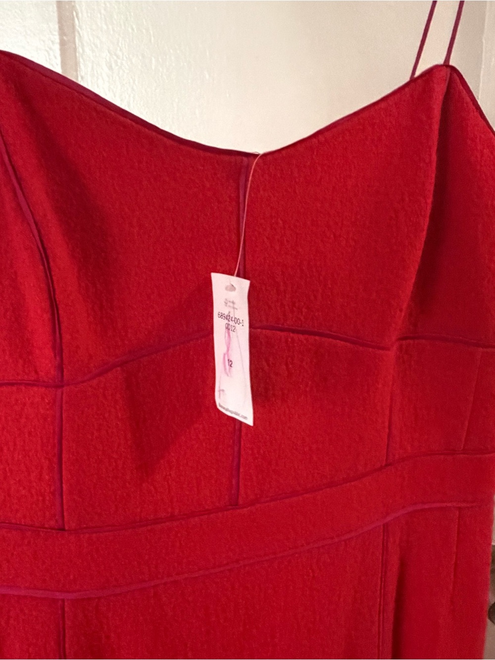 Banana Republic Red Strapless Fit & Flare Dress